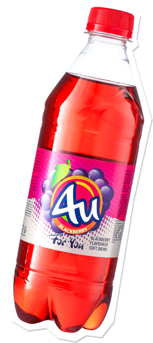 4U Böğürtlen Aromalı Gazlı İçecek