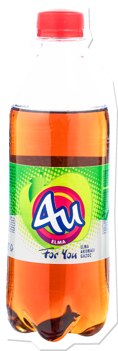 4U Elma Aromalı Gazlı İçecek