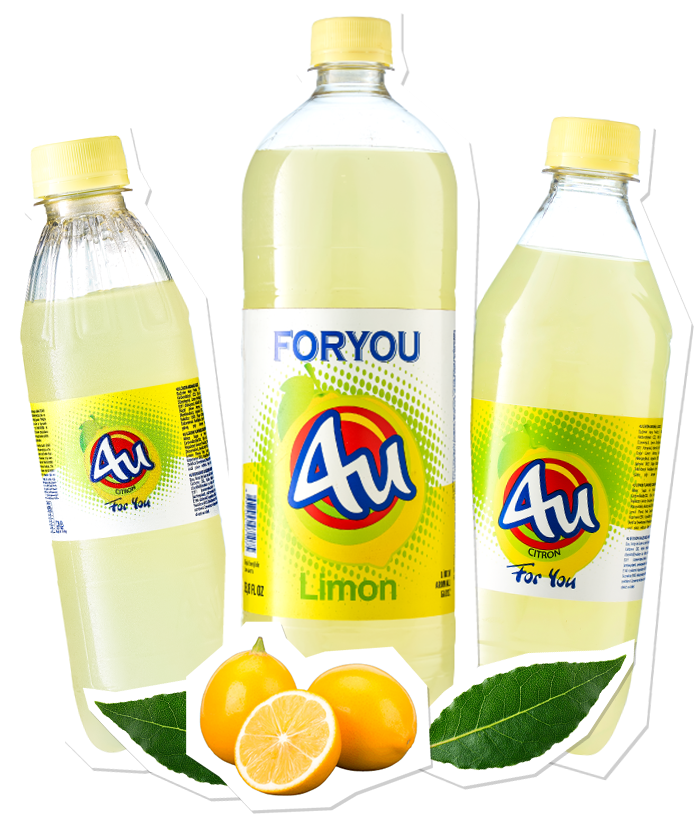 4U Limon Aromalı Gazlı İçecek