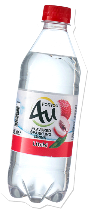 4U Litçi Aromalı Gazlı Su